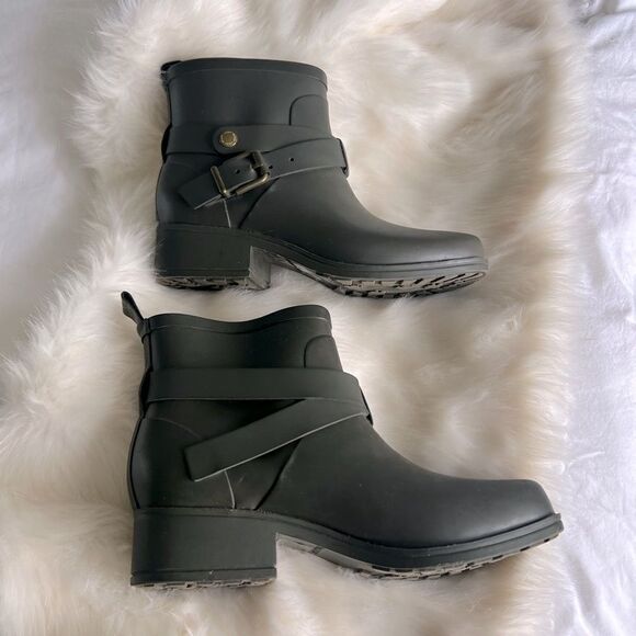Lucky brand ankle rain boots Olive green - Picture 2 of 6